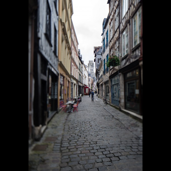 Rouen - Rue Damiette Richtung Saint Ouen